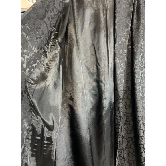 Vintage 1950s Black Brocade Opera Swing Coat - Picture 5 of 9